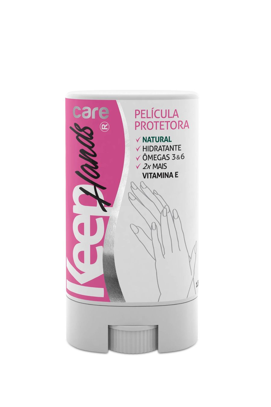 Película invisível para as mãos ultra-hidratante com óleo de babaçu keep hands azul