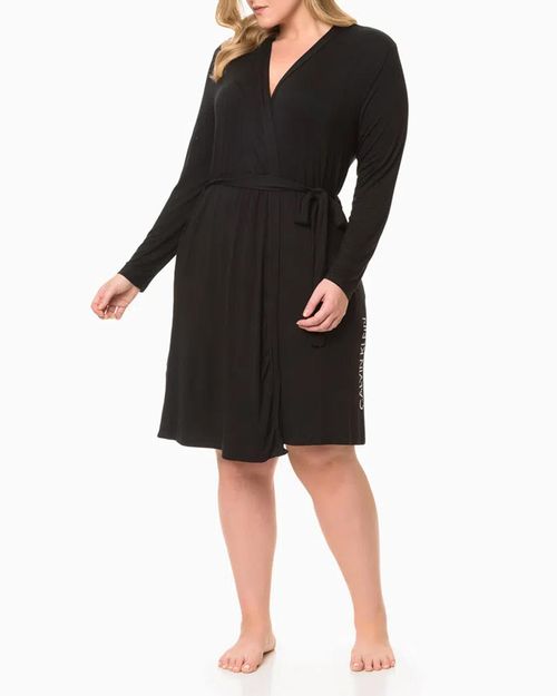 Robe Feminino Calvin Klein Plus Size Viscolight Logo