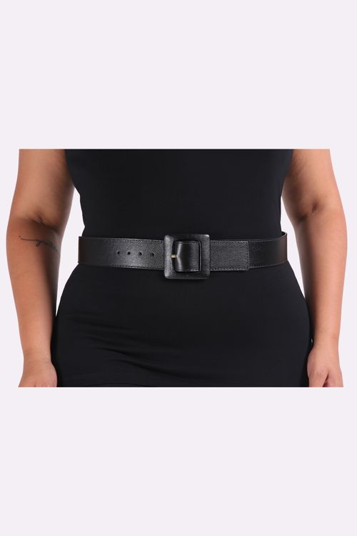 Cinto poliuretano feminino plus size preto