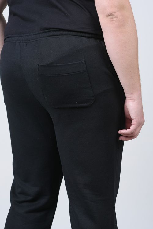 Calça moletom sem felpa plus size preto