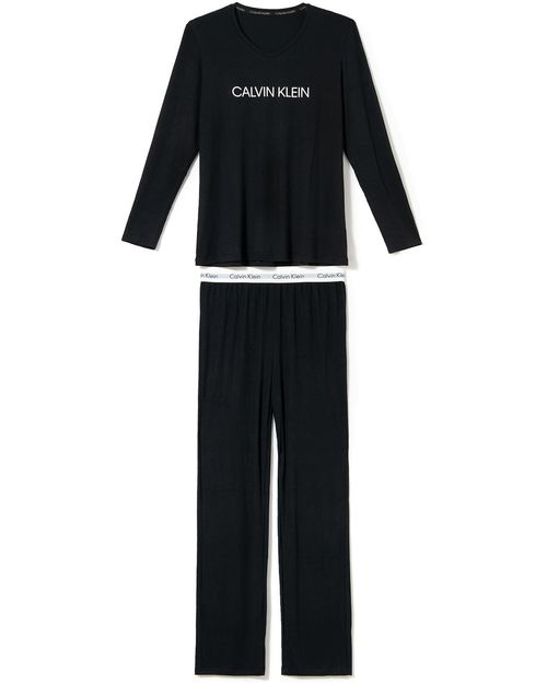 Pijama Longo Plus Size Feminino Calvin Klein Viscolycra
