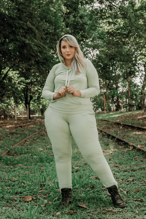 Conjunto Alira Verde Herbal Plus Size