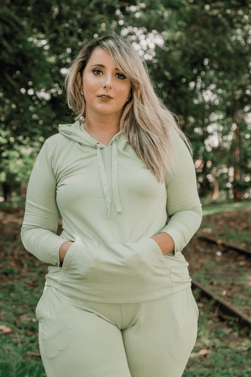 Conjunto Alira Verde Herbal Plus Size