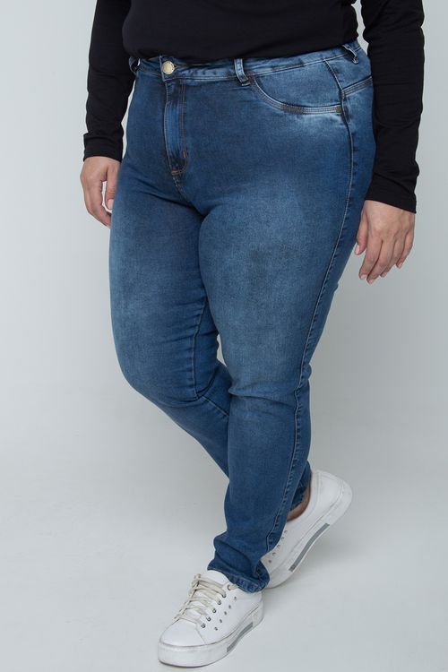 Calça skinny  jeans plus size jeans blue