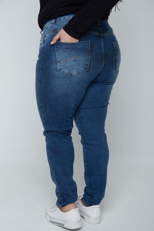 Calça skinny  jeans plus size jeans blue