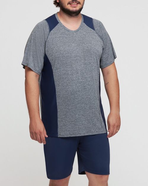 Pijama Plus Size Masculino Recco Micodry Recortes