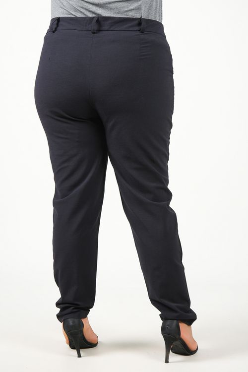 Calça viscolinho  plus size preto
