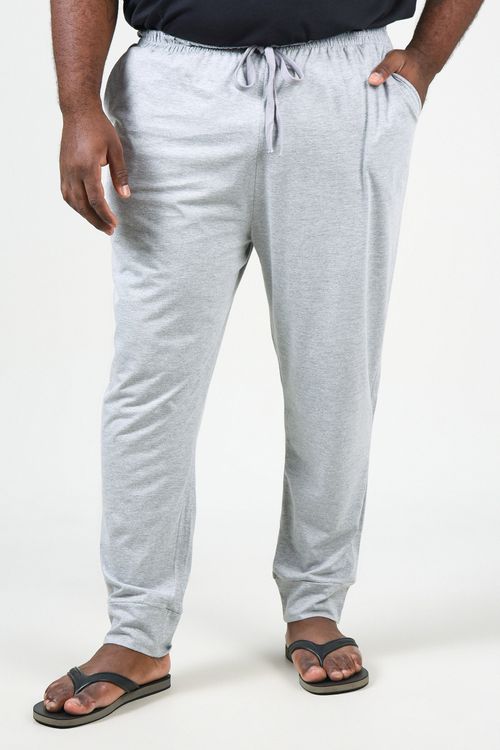 Calça Pijama em Malha Masculina Cinza