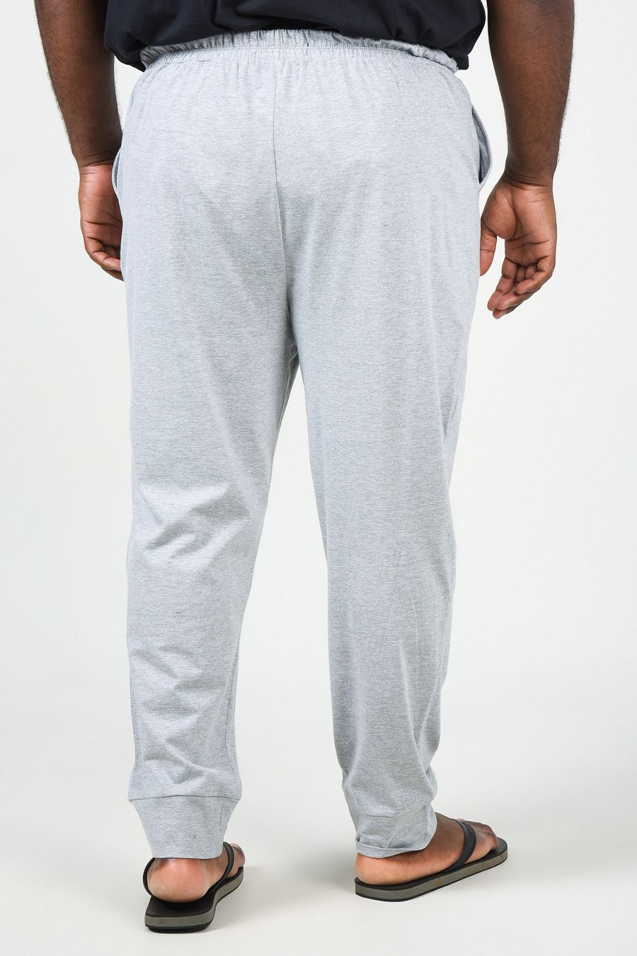Calça Pijama em Malha Masculina Cinza