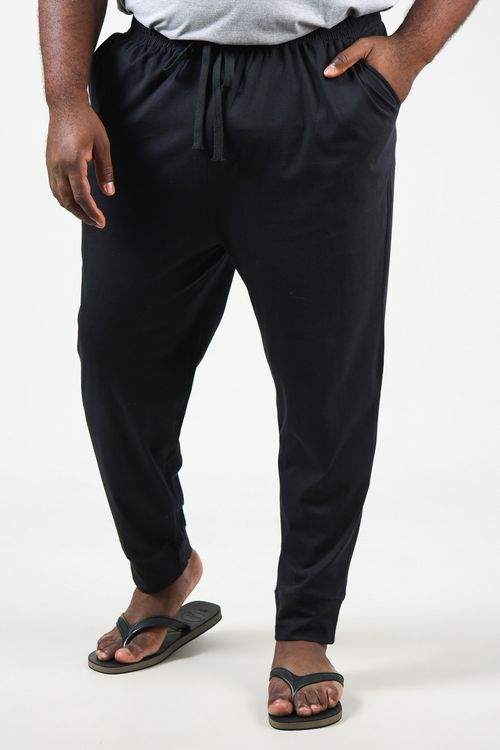 Calça Pijama em Malha Masculina Preta
