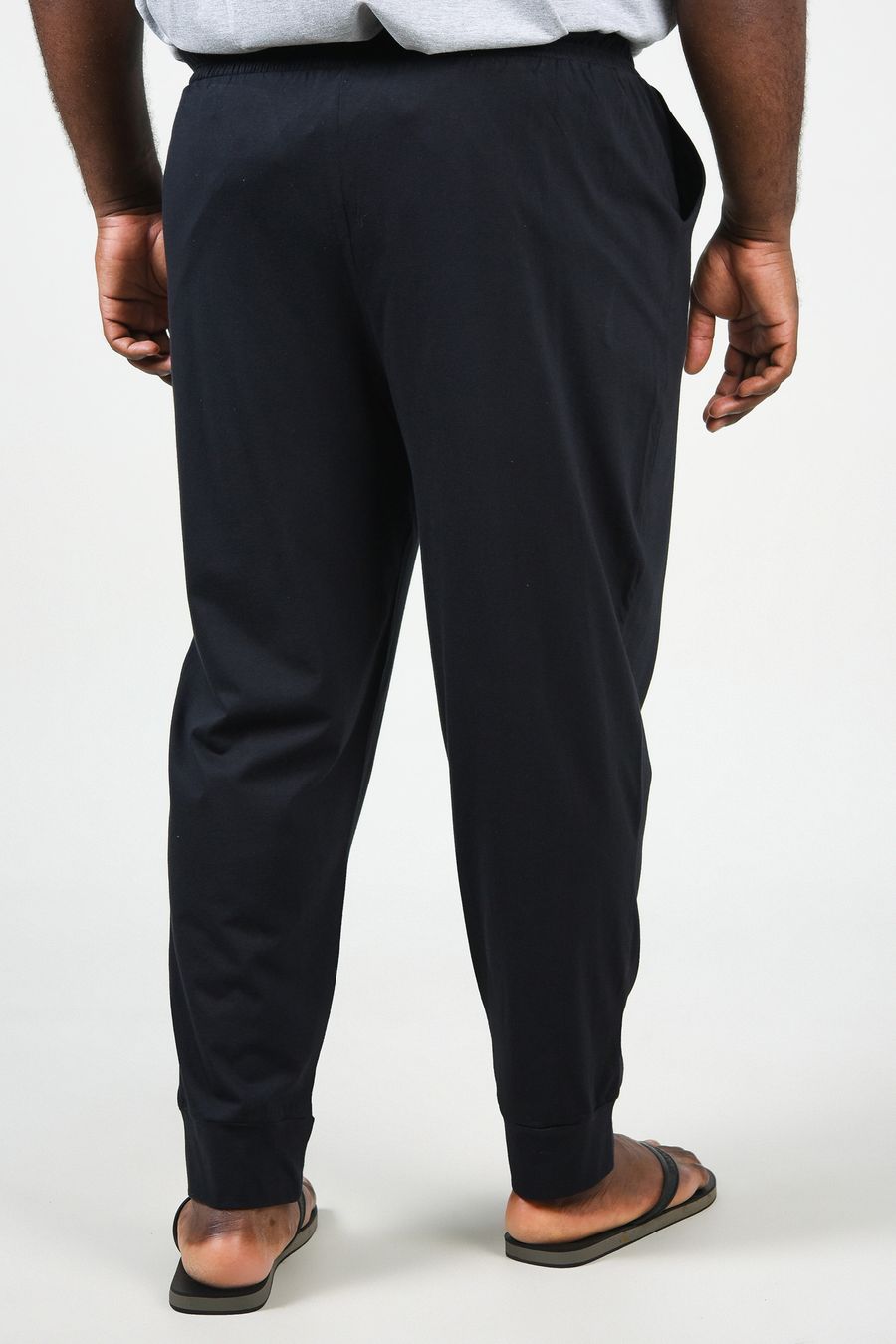 Calça Pijama em Malha Masculina Preta